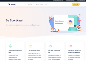 Homepagina Sportkaart.nl